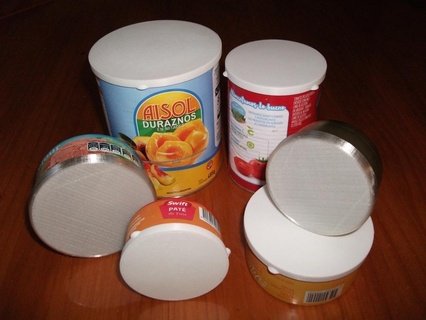 Kapaklar kutular konserve Gıda konteynerler kapaklar geri dönüşüm kutu kapak dönüştürmek Tuna pate domates şeftali bezelye konteyner 3d print model - Mito3D
