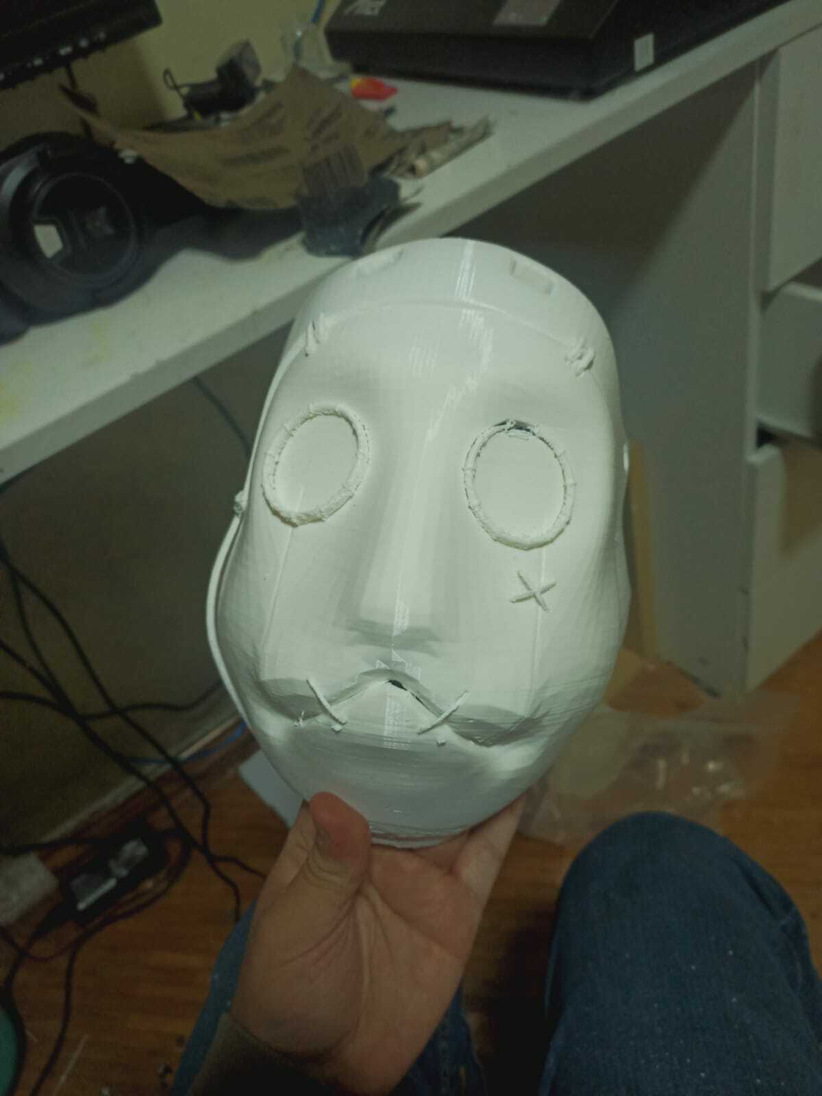 bugie nero coniglio maschera 3D print model - Mito3D