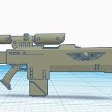 lieutenant's las-blaster 40k astra militarum imperial guard imperium lasgun space marine warhammer toy_game_accessories 3d print model - Mito3D