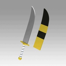 Leben fühlte Schwert Cosplay Welt Null Waffe Stütze Replik Hobby DIY 3d print model - Mito3D