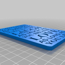 life motto plaque quote quotes signs_logos 3d print model - Mito3D