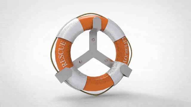 lifebuoy liferaft boat ship yacht submarine cruise tangker cargo 3D print model - Mito3D