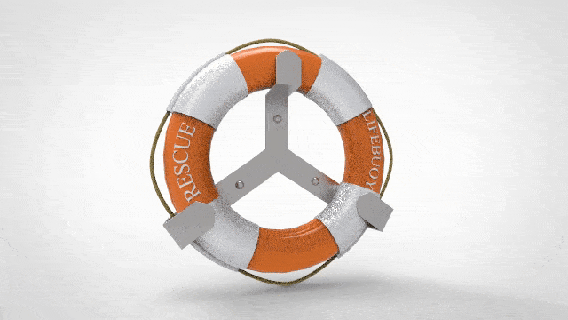 bóia salva vidas bote barco navio iate submarino cruzeiro petroleiro carga 3d print model - Mito3D