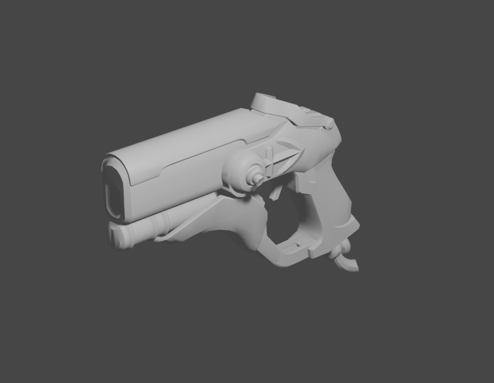 salvavidas misericordia pistola by juego supervisión 2 cosplay arma 3D print model - Mito3D