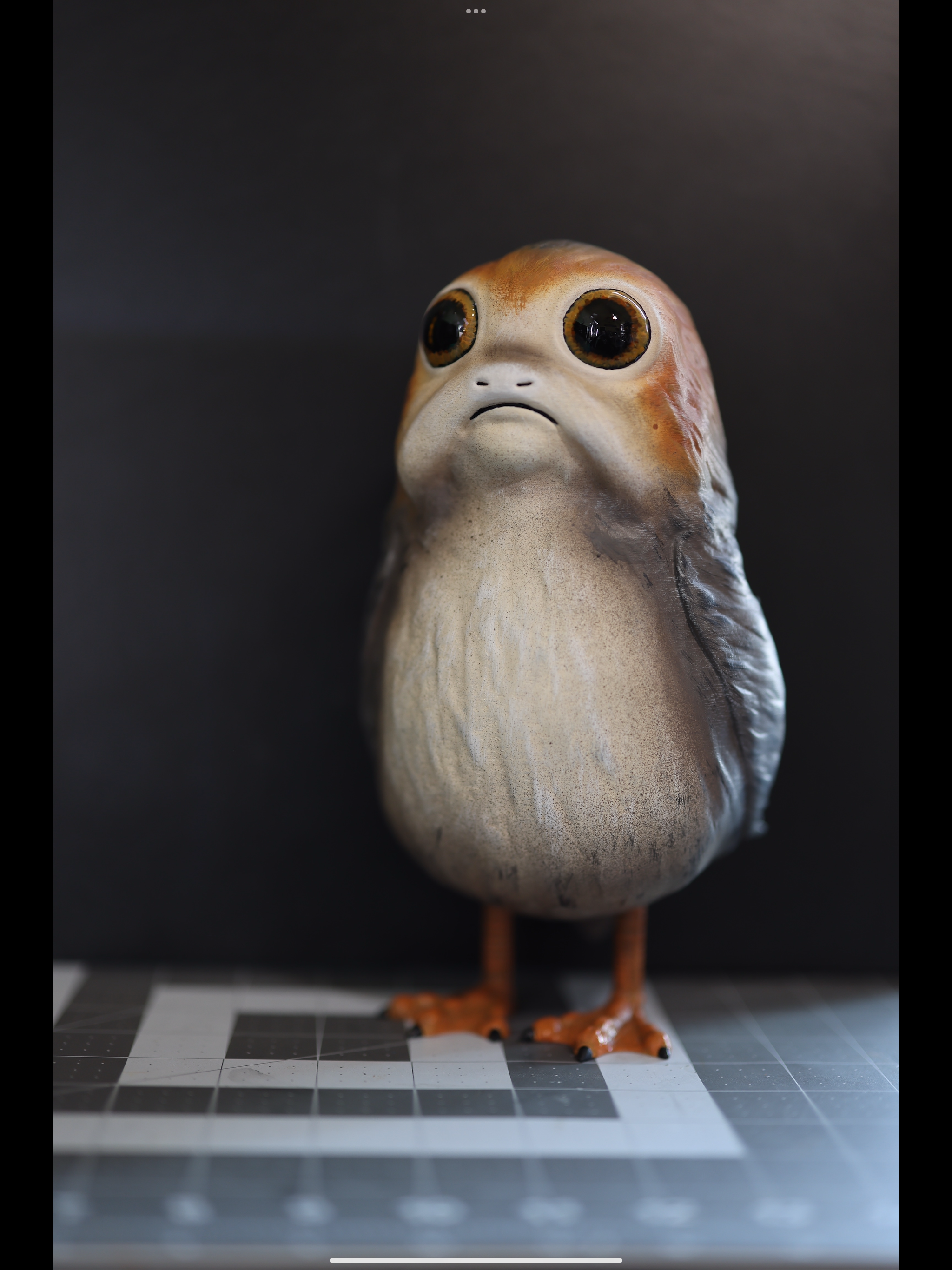 grandeur nature 1 6 échelle porg art étoile guerres cloner soutenir cosplay collectionner modèle jouet cantine construction salle oiseau projet jedi rey chewbacca han solo faucon 3D print model - Mito3D