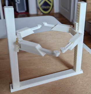 lifting bridge 1 24 model making garage diorama car lift kit 3d print model - Mito3D