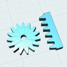 levantamiento mecanismo engranaje conjunto juguetes_mecanicos 3d print model - Mito3D