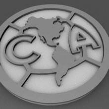 liga mx Amérique facile impression Mexique coins_badges 3d print model - Mito3D