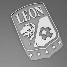 liga mx León fácil impresión León liga mx mexico insignias_monedas 3d print model - Mito3D