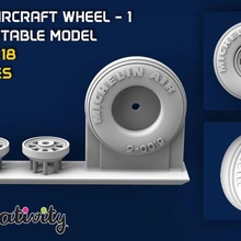 light aircraft wheel - 1 3d print model - Mito3D