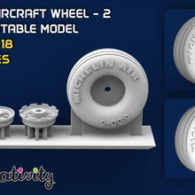 light aircraft wheel - 2 3d print model - Mito3D