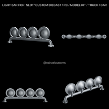 light bar slot custom diecast rc model kit truck car round r/c hauler rig trash 3d print model - Mito3D