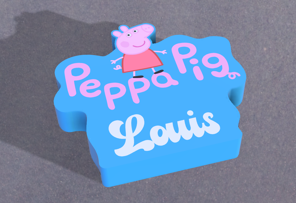 ışık kutu peppa domuz louis ev george baba anne suzy koyun anime çizim hediye no l doğum günü kişiselleştirilmiş renkli hafif kutu 3D print model - Mito3D