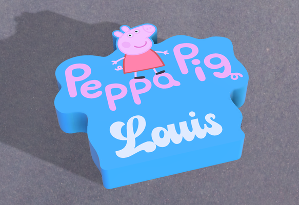 ışık kutu peppa domuz louis ev george baba anne suzy koyun anime çizim hediye no l doğum günü kişiselleştirilmiş renkli hafif kutu 3d print model - Mito3D