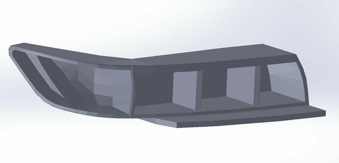 ligero Cubeta s13 frente posterior nissan deriva rc 3d print model - Mito3D