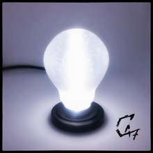 lumière ampoule c47 modèle supporter lampe lueur transparent 3d print model - Mito3D