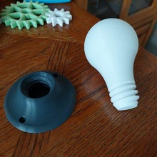 light bulb base toy model prop 3d print model - Mito3D