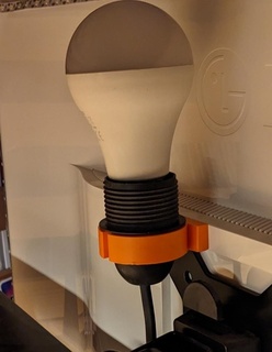 light bulb support Home lightbulb office home work desk 3d print model - Mito3D