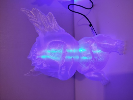 luz Dragão fácil impressão luminoso luminária decoração conduziu 3d print model - Mito3D