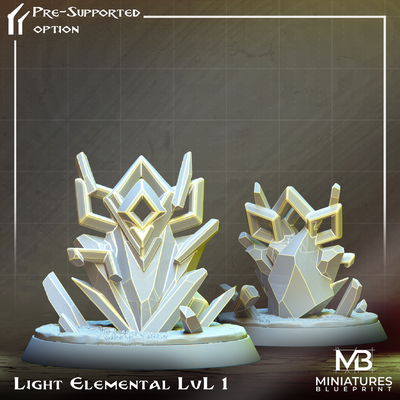 luce elementare lvl 1 gioco stampabile buio occhio fantasia mostro pokemon evoluzione organico ombra evolvere aria sauron tavolo d esploratore premio elementali acqua 3d print model - Mito3D