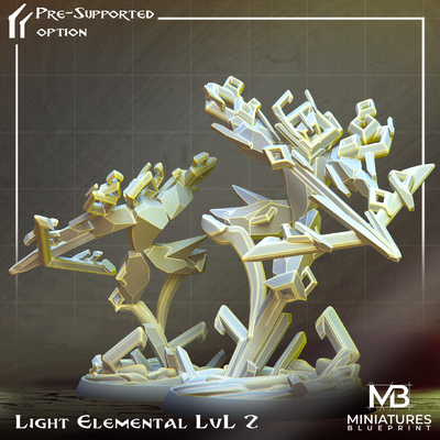 luce elementare lvl 2 gioco stampabile buio occhio fantasia mostro pokemon evoluzione organico ombra evolvere aria sauron tavolo d esploratore premio elementali acqua 3d print model - Mito3D