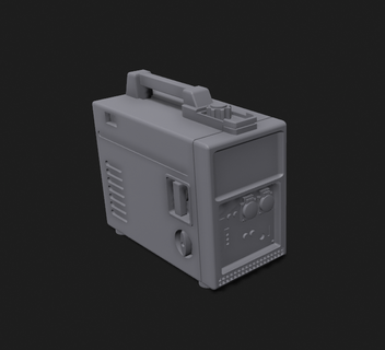 light generator modeling model diorama garage 3d print model - Mito3D