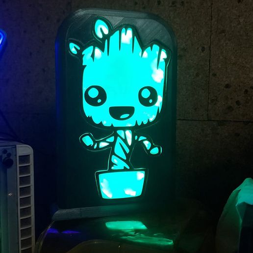 light groot 3D print model - Mito3D