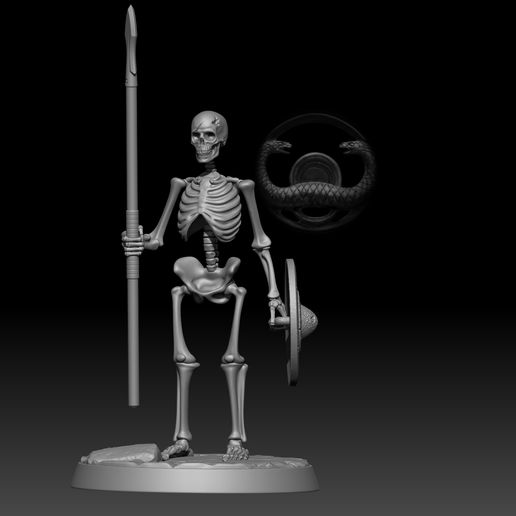 lumière squelette lancier 3D print model - Mito3D