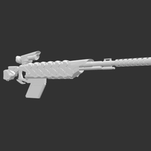 ışık keskin nişancı oyun serin silah detaylı 3d print model - Mito3D