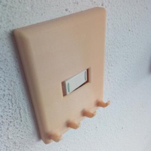 interruptor de luz da tampa a casa travar cabide titular chave parede 3d print model - Mito3D