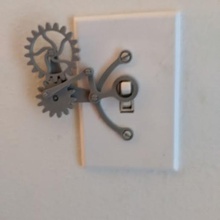 interruptor de luz mais complicação a casa do agregado familiar placa lightswitch engrenagem 3d print model - Mito3D
