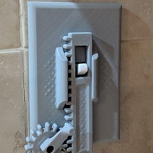 light switch plate - gears 3d print model - Mito3D