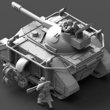 ışık tank ateşleyici gergedan mk 1 3d print model - Mito3D