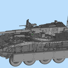 ligero tanque 3d print model - Mito3D