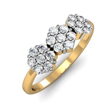 light weight ladies ring 016 jewel jewellery jewelry gold silver printable diamond engagement wedding gem gems 3d cnc women lady love platinum valentine rings 3d print model - Mito3D