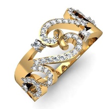 ışık ağırlık Hanımlar yüzük 018 mücevher takı altın gümüş yazdırılabilir elmas nişan düğün taşlar 3 boyutlu cnc KADIN Hanım Aşk platin sevgili yüzükler 3d print model - Mito3D