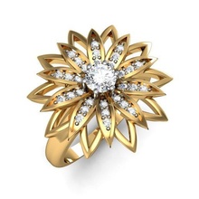 ışık ağırlık Hanımlar yüzük 020 mücevher takı altın gümüş yazdırılabilir elmas nişan düğün taşlar 3 boyutlu cnc KADIN Hanım Aşk platin sevgili yüzükler 3d print model - Mito3D