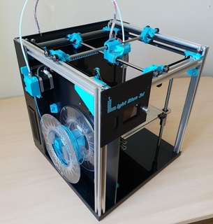 lightblue 3d printer enclosed chamber printers 3d print model - Mito3D