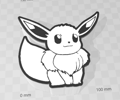lightbox evoli Home evee pokemon 3d print model - Mito3D