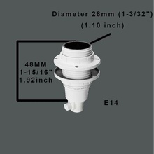 lâmpada suporte luminária e14 3d print model - Mito3D