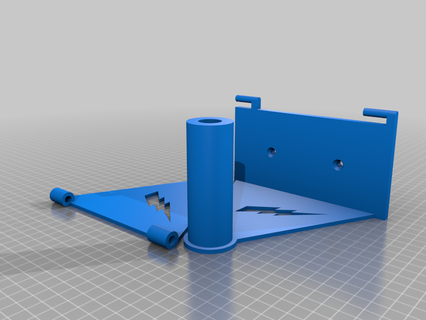 lightening filament wallmount 3d print model - Mito3D