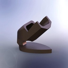 ligero artística titular geometría art solidwoks 3d print model - Mito3D