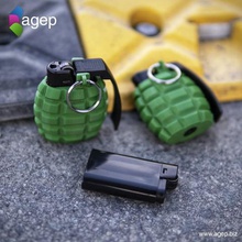 lighter case hand grenade shaped gadget decoration djeep 3d print model - Mito3D