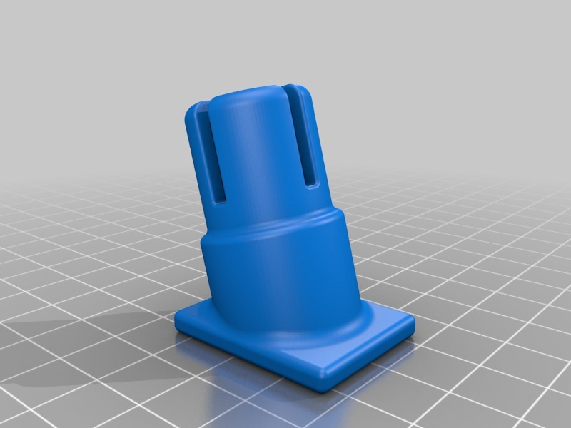 lighter plug mount flang 3D print model - Mito3D