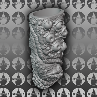 lighter sleeve - eyeballs evan 3d print model cthulhu creepy smoke smoking lovecraft 3d print model - Mito3D