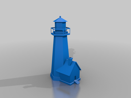 lighthouse buildings structures achitecture house 3d print model - Mito3D