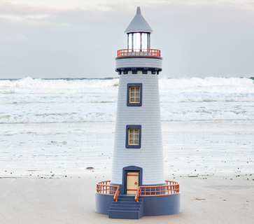 faro luce lampada edificio arte spiaggia oceano mare lanterna 3d print model - Mito3D