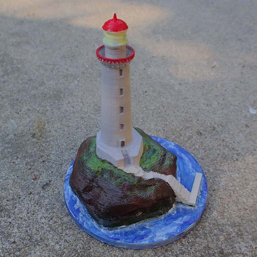 Deniz Feneri ev deniz okyanus denizci dekorasyon biblo model 3D print model - Mito3D