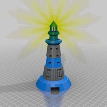 lighthouse 1916 architecture buildings structures 3d print model - Mito3D