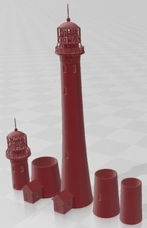 lighthouse 1 printable Game diorama home house domestic design interiors decor miniatures life 3d print model - Mito3D